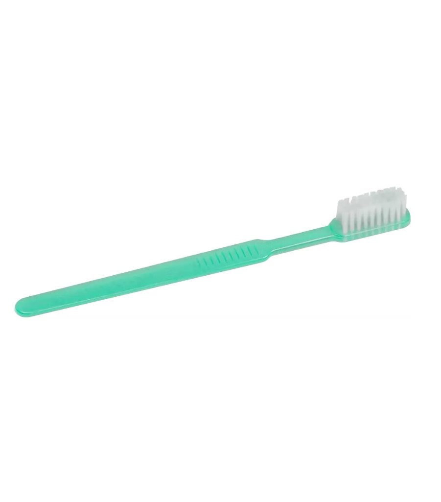 DocMed Zahnbürste Einmal-Zahnbürsten mit Paste, Integrierte Zahnpasta, In 3 Farben erhältlich: Lila, Pink & Grün