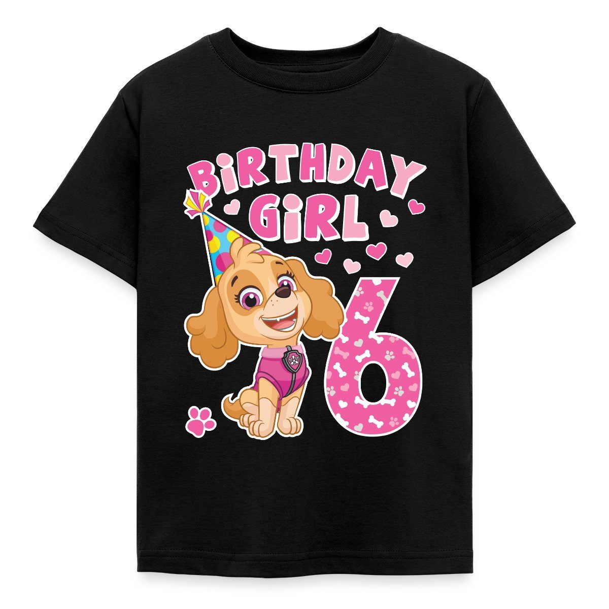 Spreadshirt T-Shirt Paw Patrol Geschenk 6 Jahre Alt 6. Geburtstag Skye Kinder T-Shirt (1-tlg)