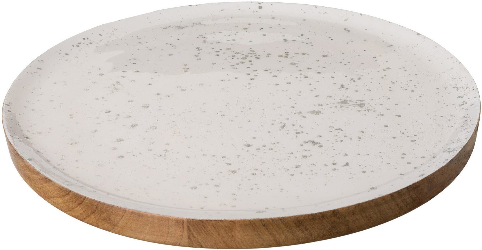 Creativ deco Dekoteller Weihnachtsdeko (1 St), mit silberfarbener Schattier günstig online kaufen