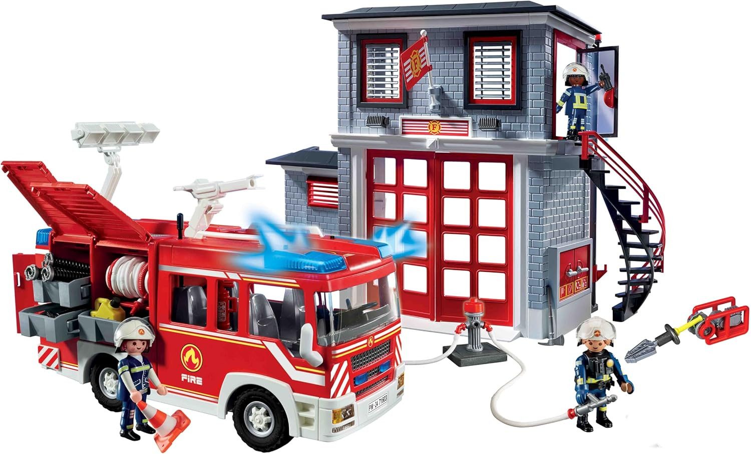 Playmobil® Konstruktions-Spielset, Bausteine, Baukasten, Feuerwehr Spielbau günstig online kaufen