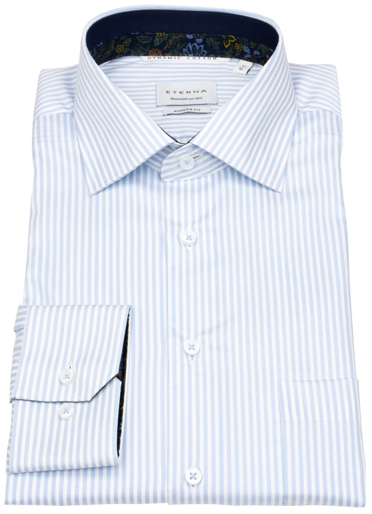 Eterna Businesshemd Modern Fit extra langer Arm leicht tailliert bügelfrei günstig online kaufen