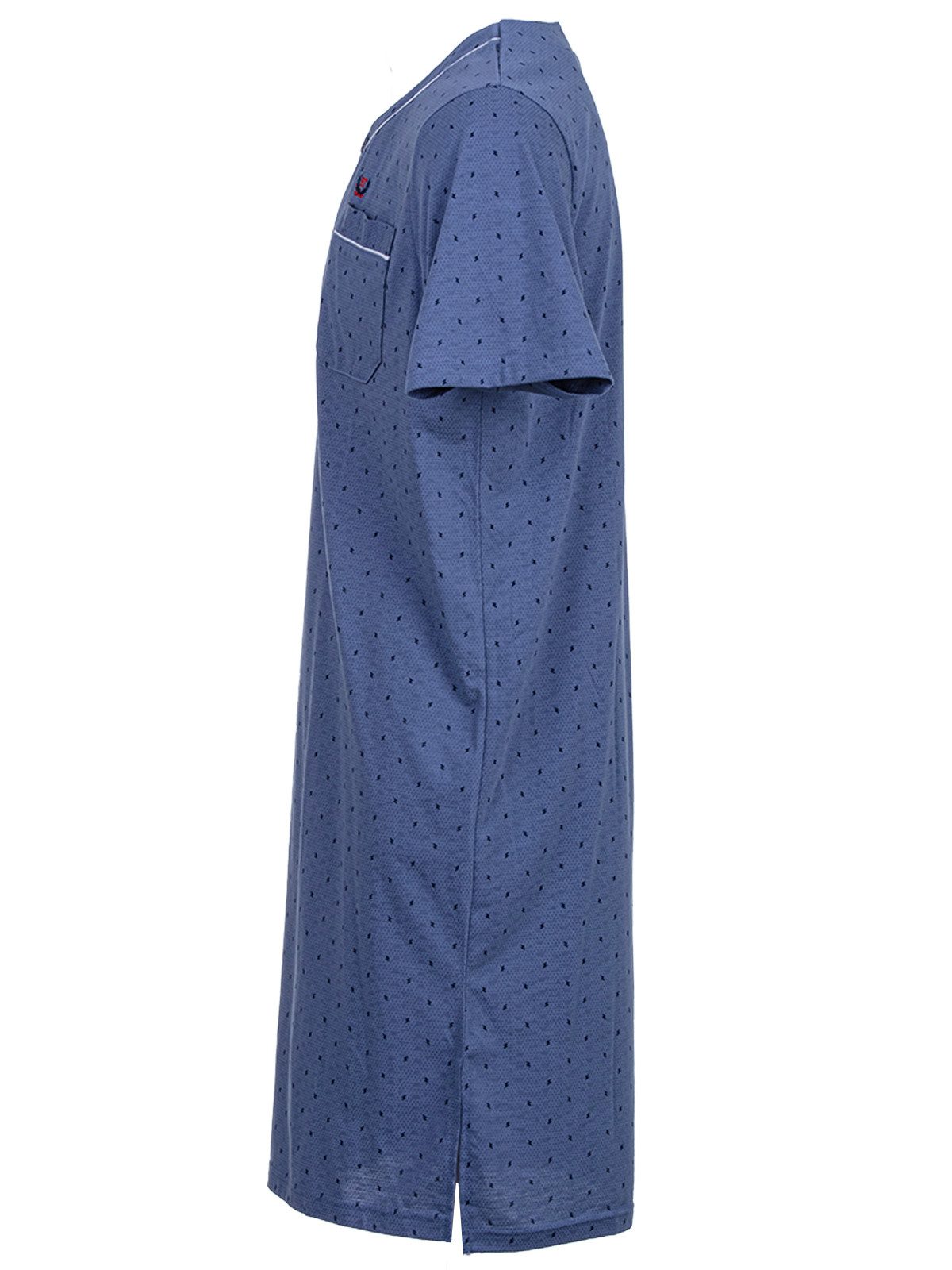 Henry Terre Nachthemd Nachthemd Kurzarm - Zacken günstig online kaufen