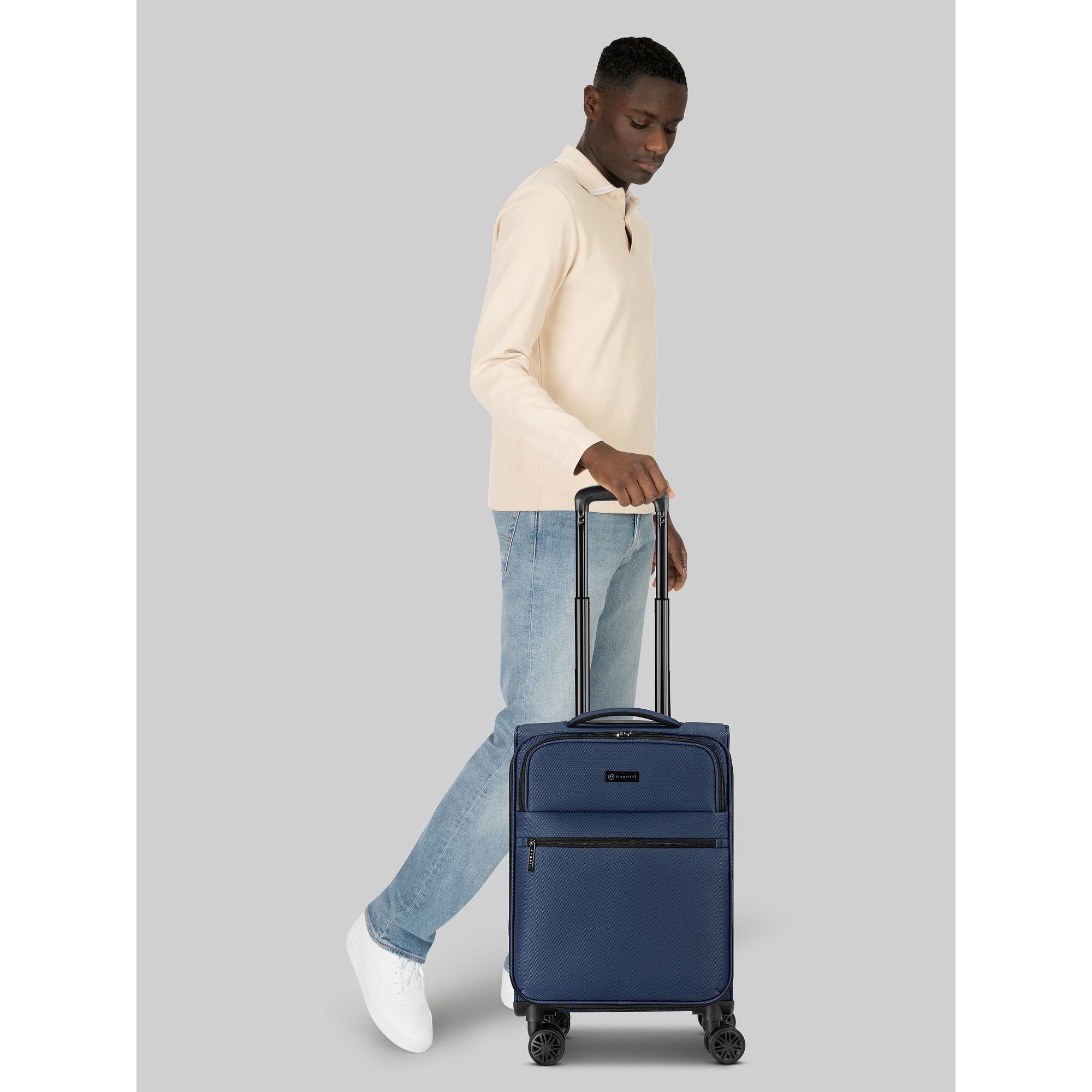 bugatti Handgepäck-Trolley Valencia Soft, 4 Rollen, Polyester