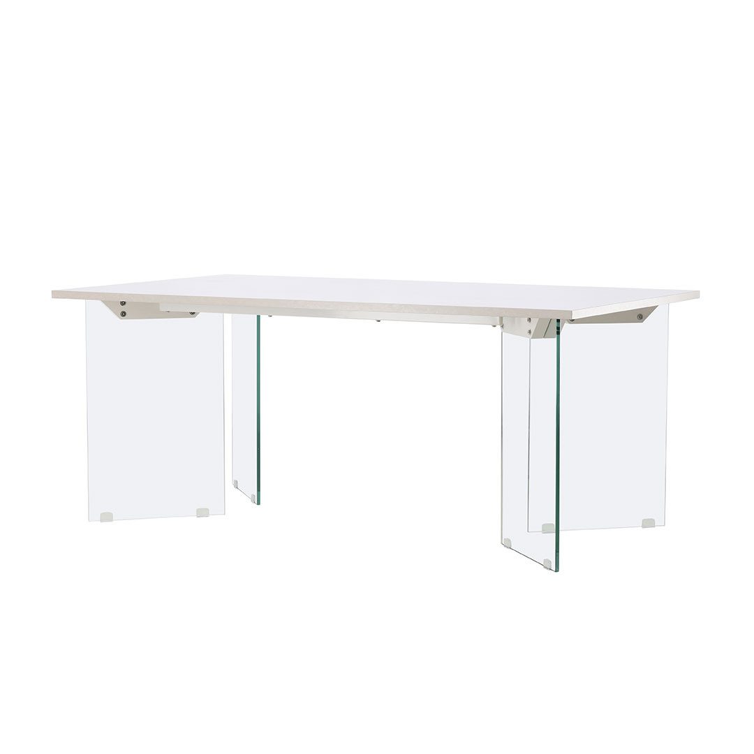 Venture Home Esstisch Ester Esstisch 90x180 cm hellgrau.