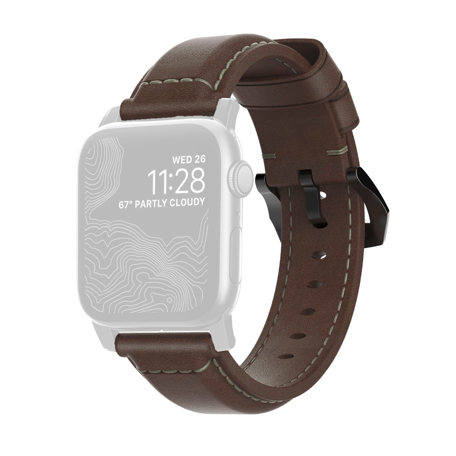 Nomad Smartwatch-Armband Traditional Strap Leather Connector günstig online kaufen