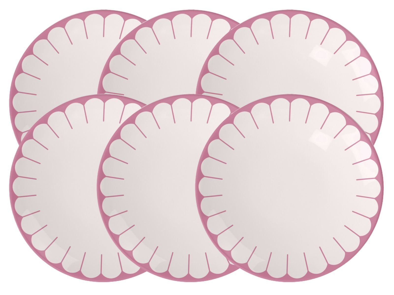 Villeroy & Boch Dessertteller Fleur cassis Frühstück/Dessertteller 21cm Set6