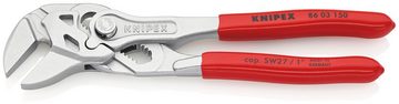 Knipex Zangenschlüssel 86 03 150 Zange und Schraubenschlüssel in einem Werkzeug, 1-tlg., verchromt, mit Kunststoff überzogen 150 mm
