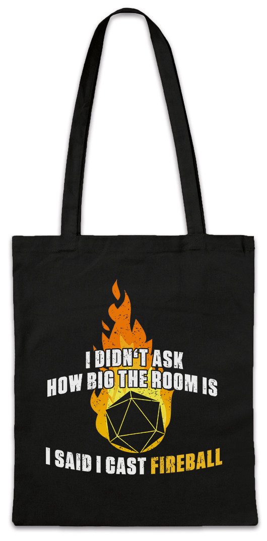 Urban Backwoods Beuteltasche RPG Fireball Stofftasche Role Play Playing Game Pen Paper Retro Dice (1-tlg), Würfel 80s 90s