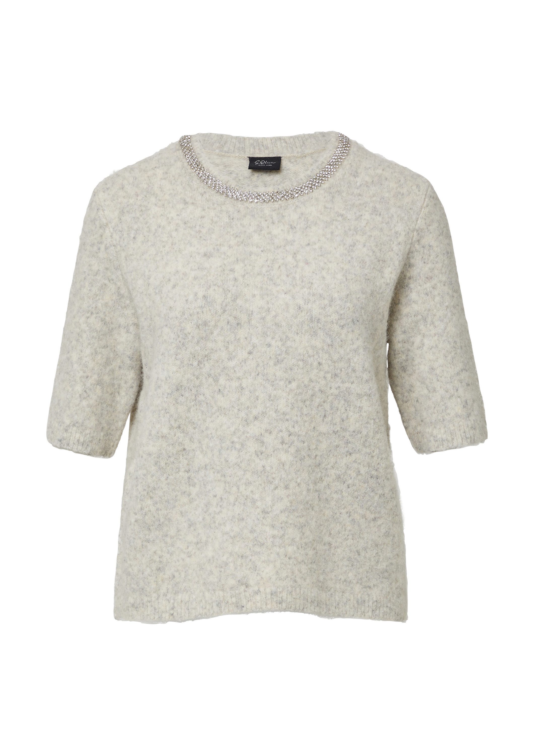 s.Oliver Kurzarmpullover Strickpullover Softer Kurzarm-Pullover aus günstig online kaufen