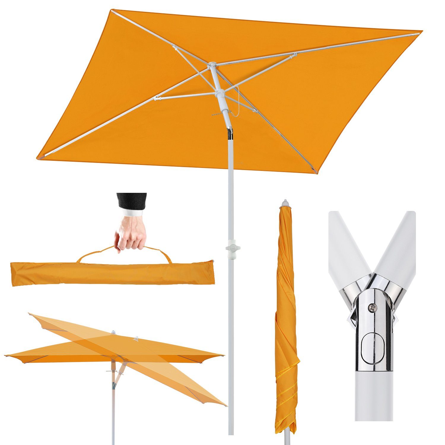 Sekey Sonnenschirm 180 x 125 cm günstig online kaufen