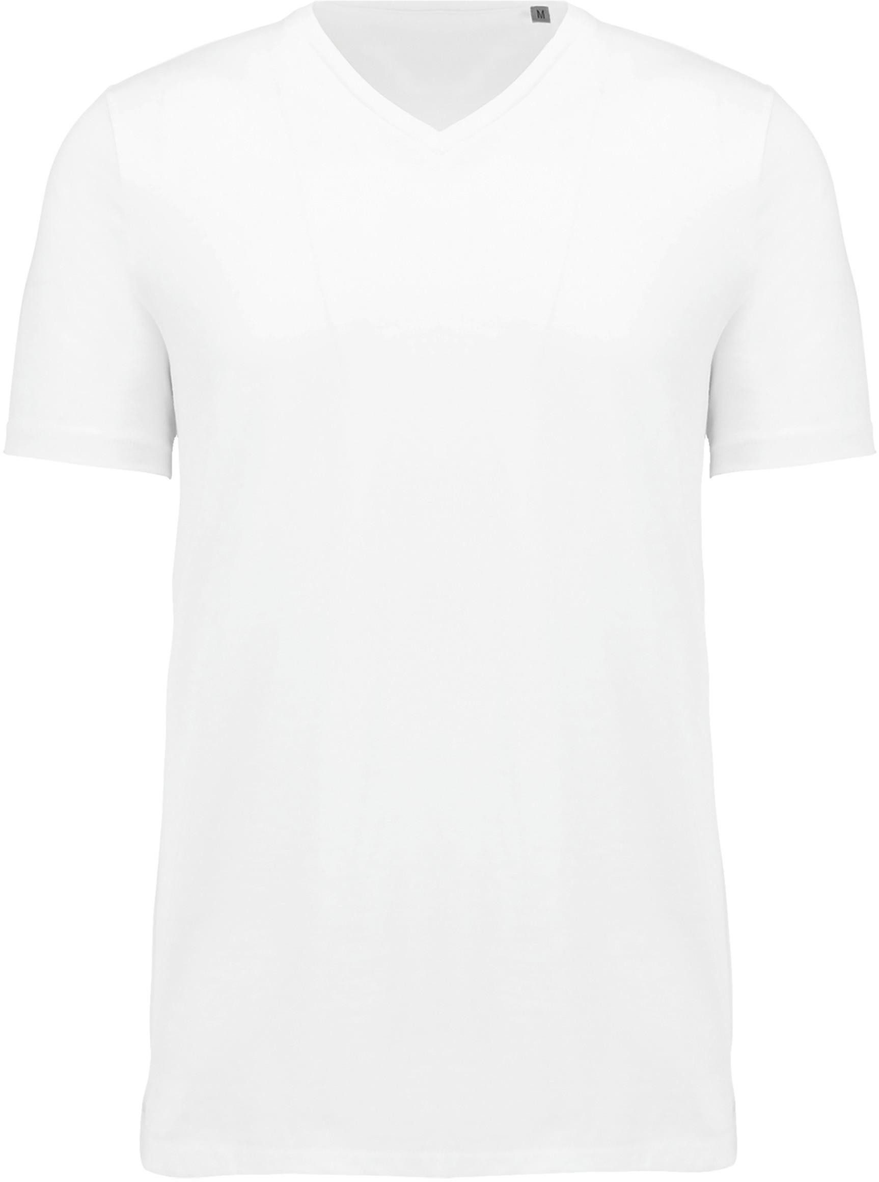 Kariban V-Shirt Herren-T-Shirt Supima® mit V-Ausschnitt und kurzen Ärmeln