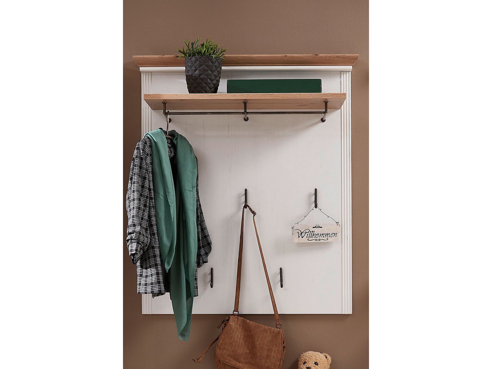 freiraum Garderobenpaneel Jasmin, 93 x 107 x 30 cm (B/H/T)