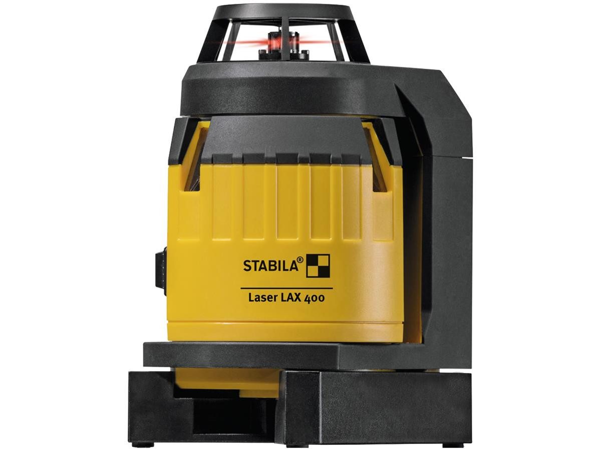 Stabila Kreuzlinienlaser LAX 400 5-teilig, selbstnivellierend Horizontal Vertikal, Profi-Laser für Innenausbau