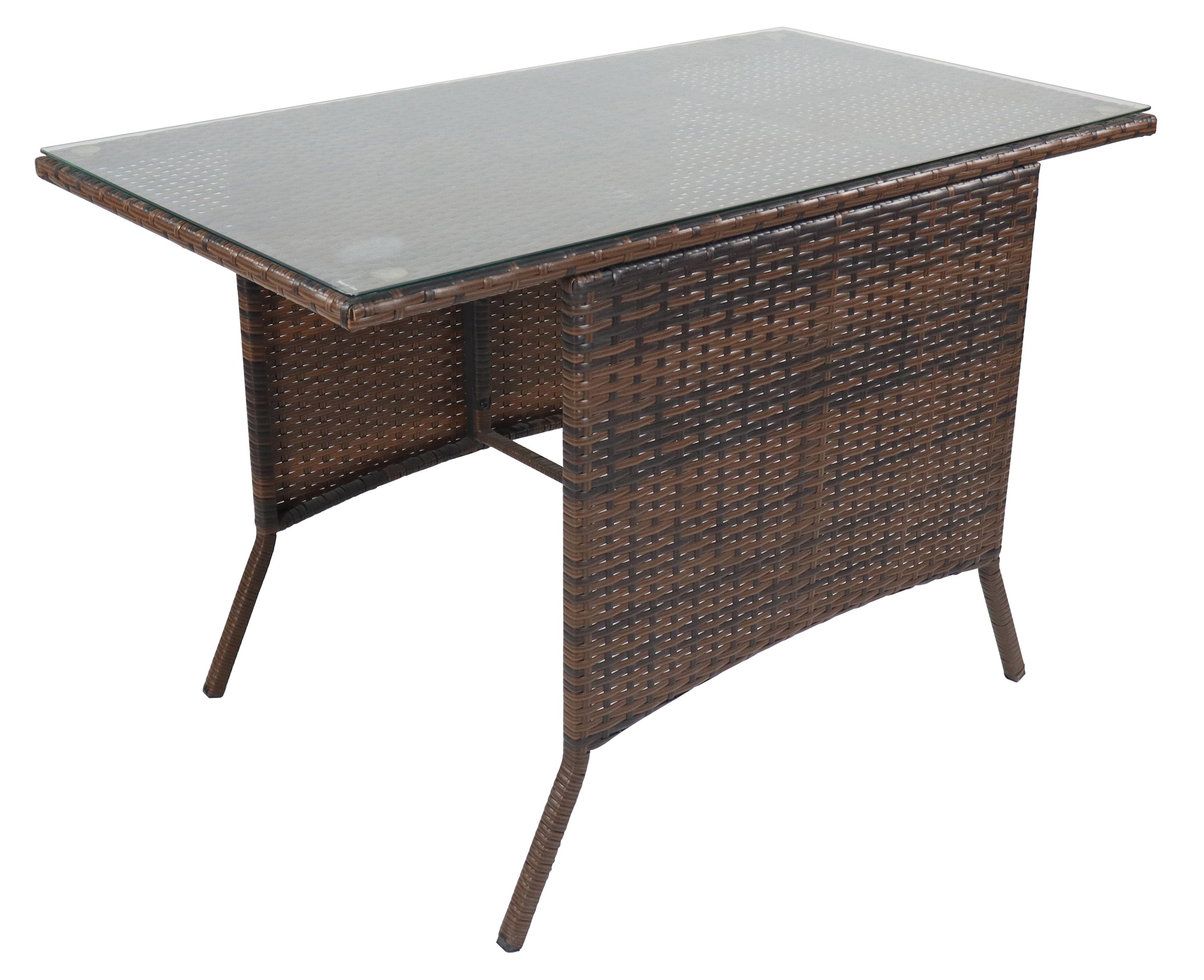 VCM Gartentisch Rattan Gartentisch Balkontisch Raloso günstig online kaufen