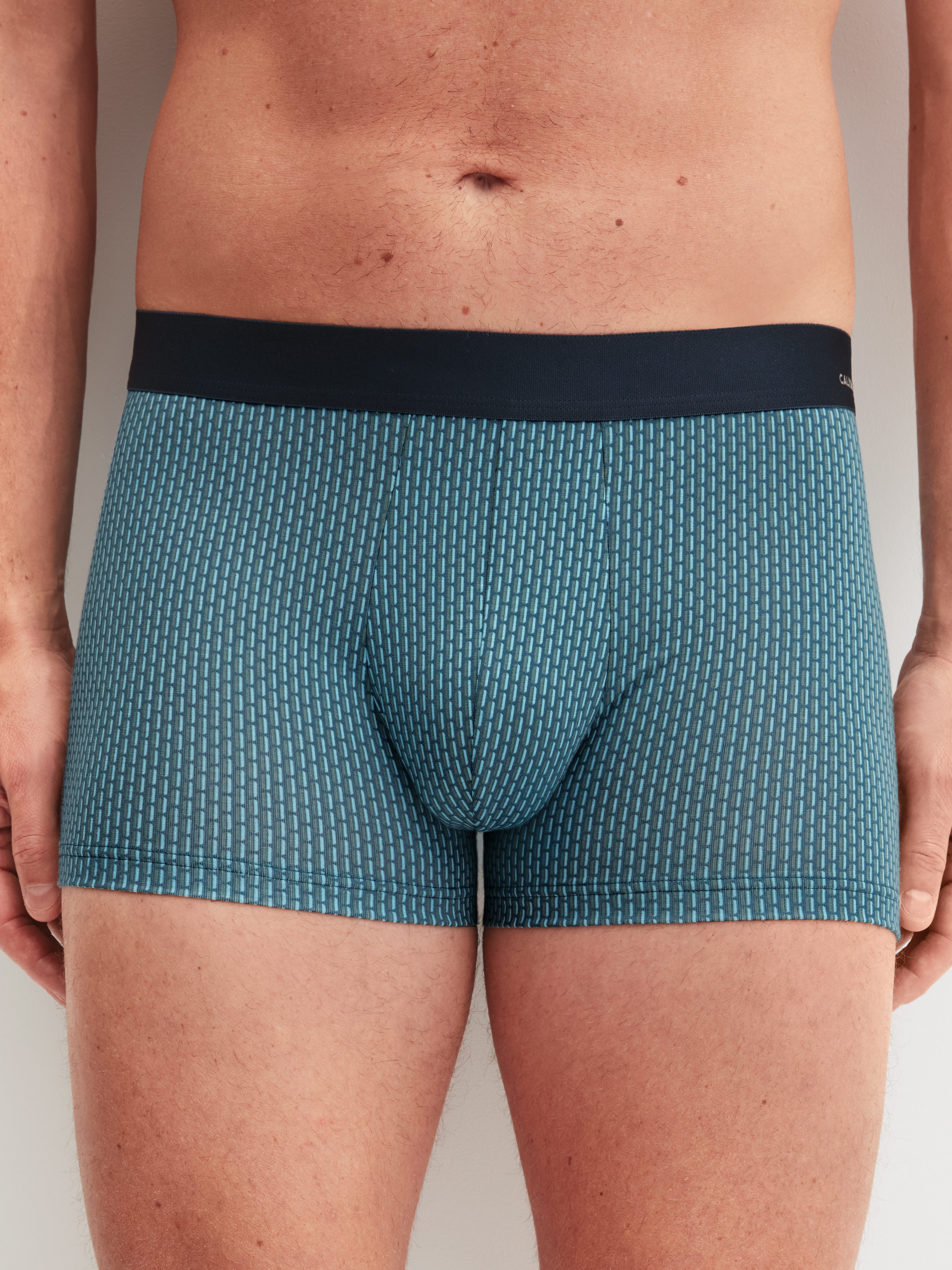 CALIDA Boxershorts Cotton Code Design mit weichem Elastikbund, ohne Eingriff