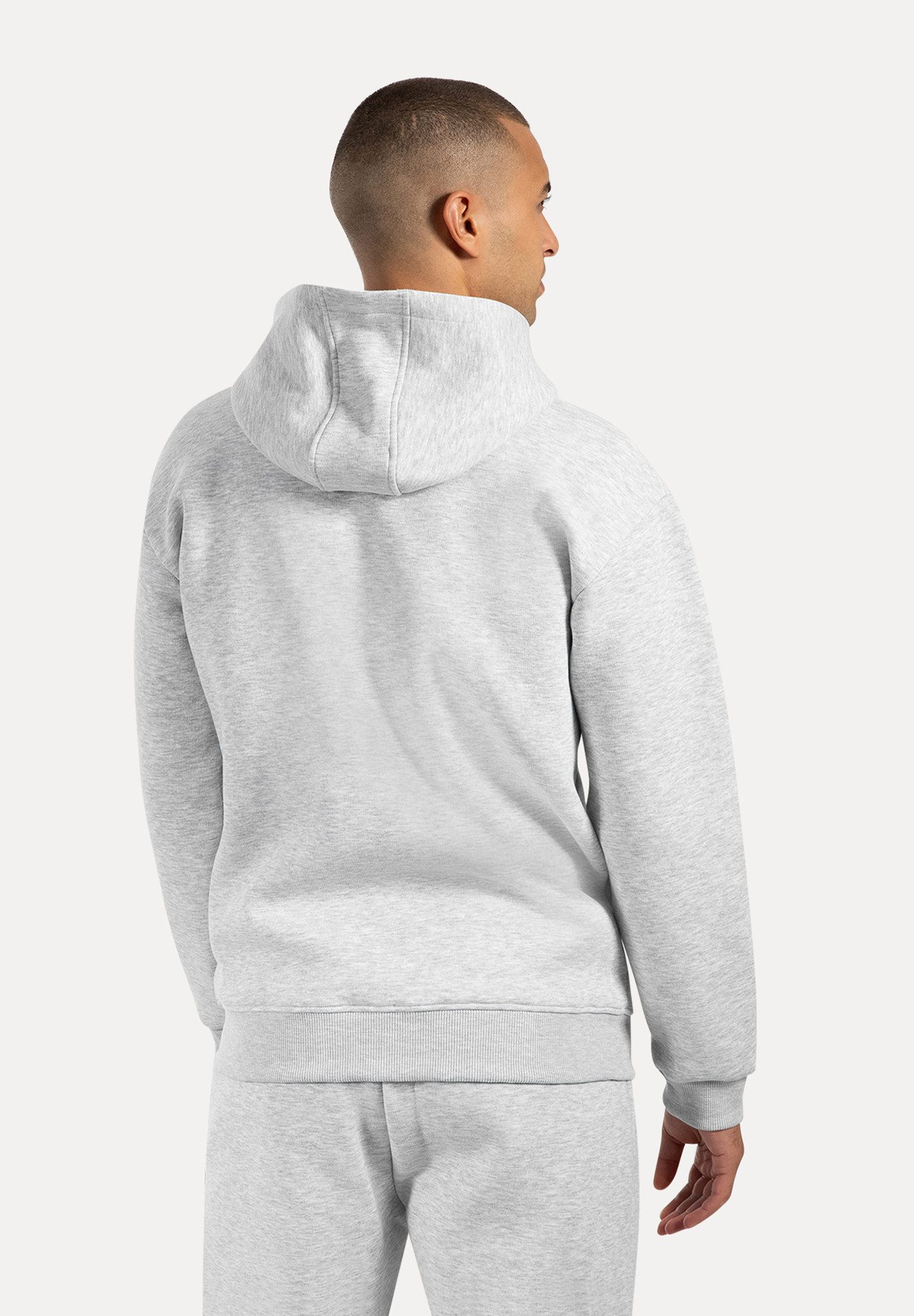 Smilodox Kapuzenstrickjacke Ilyas, Oversize Zip Hoodie, Strickjacke mit Log günstig online kaufen