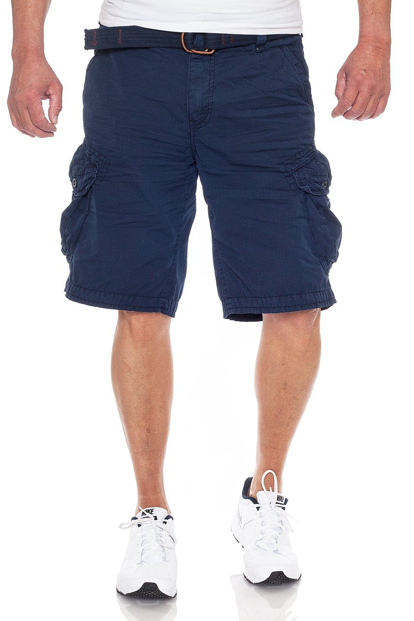 Jet Lag Cargoshorts Take off Dark Grey 3 mit Gürtel