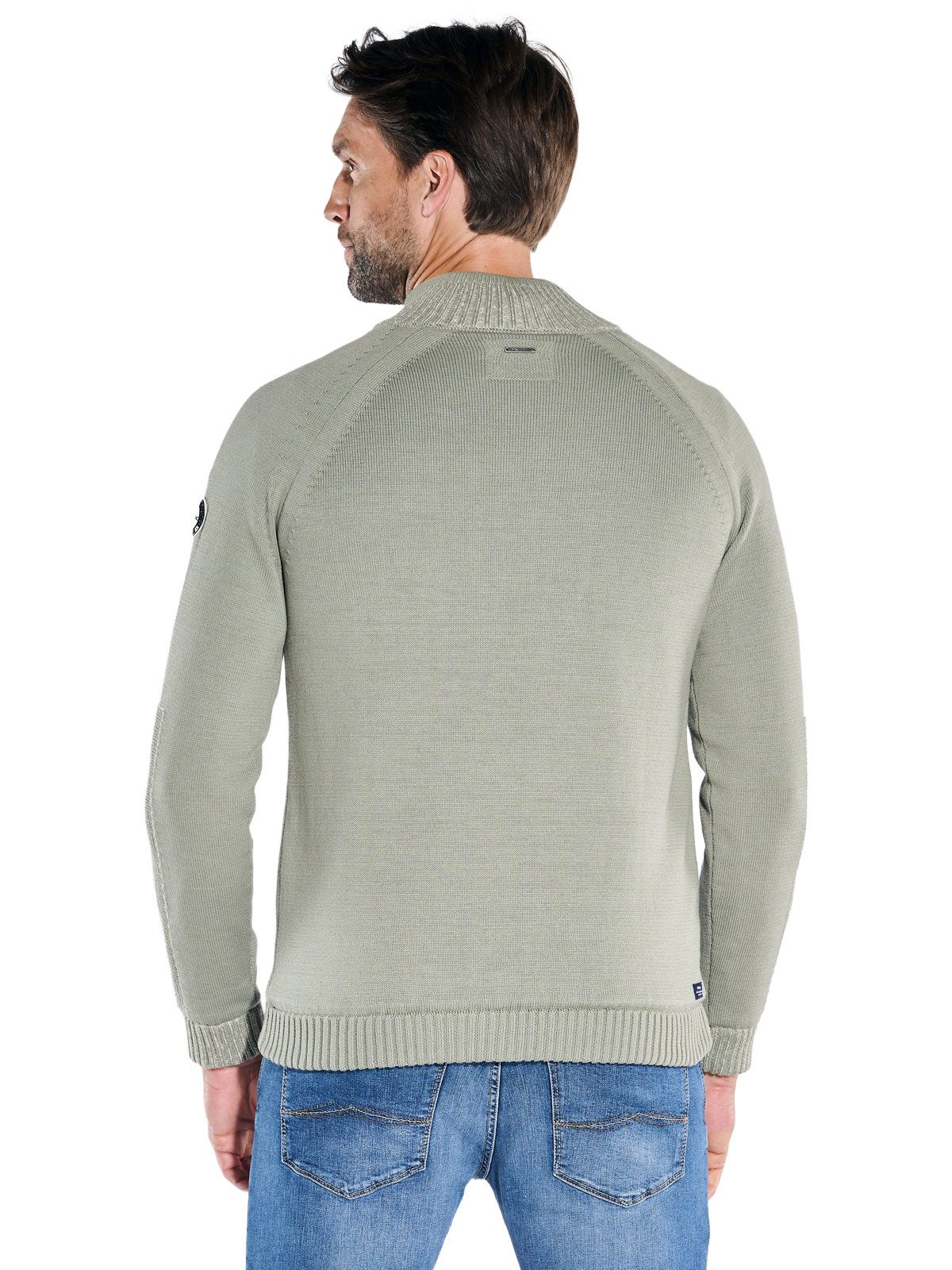 Engbers Strickjacke Herren Strickjacke mit Innenfutter, Hellgruen