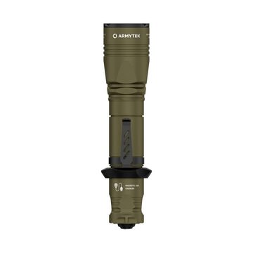 Armytek LED Taschenlampe Taktische Taschenlampe 2 in 1 mit magnetischer, mit Handschlaufe, mit Holster