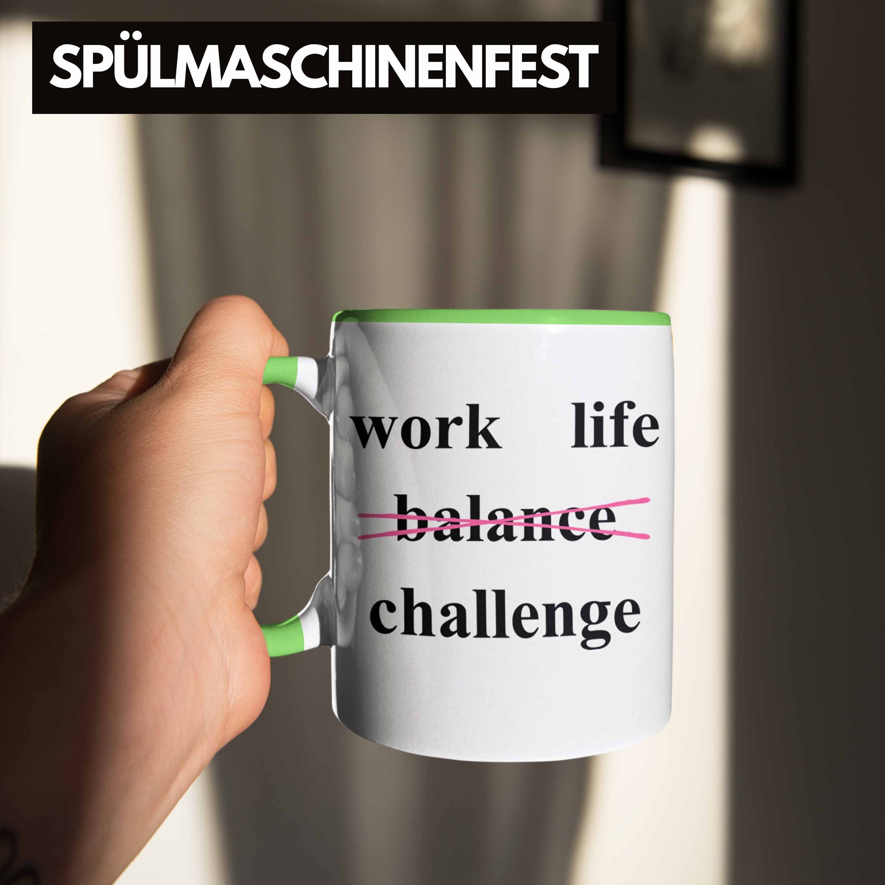 Lustig Männer Kollegin Tasse Tasse Grün Tassen Trendation Sprüchen Büro Challenge - mit Sarkasmus Arbeit Trendation Becher mit Geschenk Lustige Frauen für Spruch