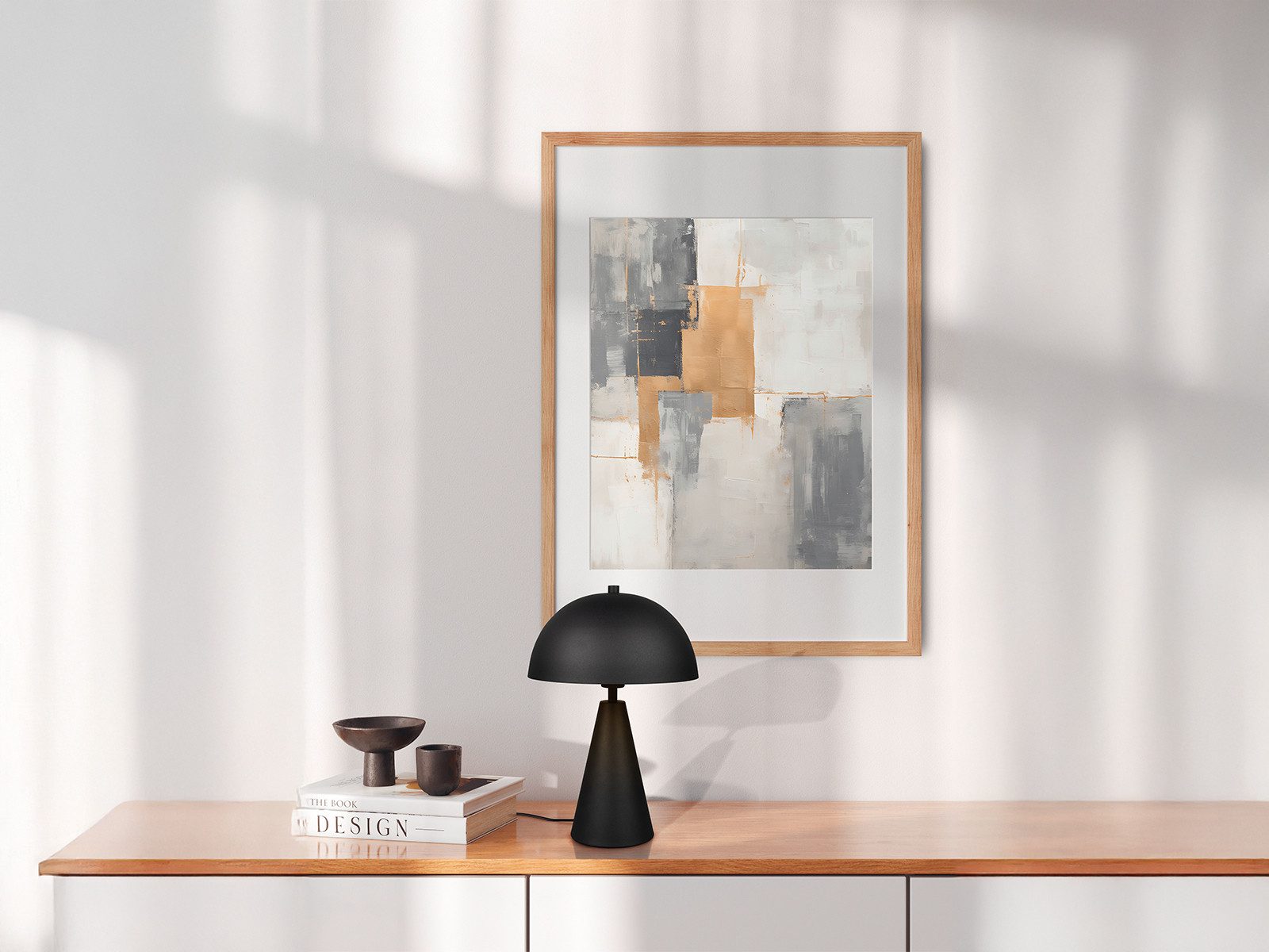 TRIO Leuchten LED Nachttischlampe, Dimmfunktion, LED wechselbar, Warmweiß, Große Pilz-lampe, indirekte Beleuchtung für die Fensterbank, Höhe 43cm