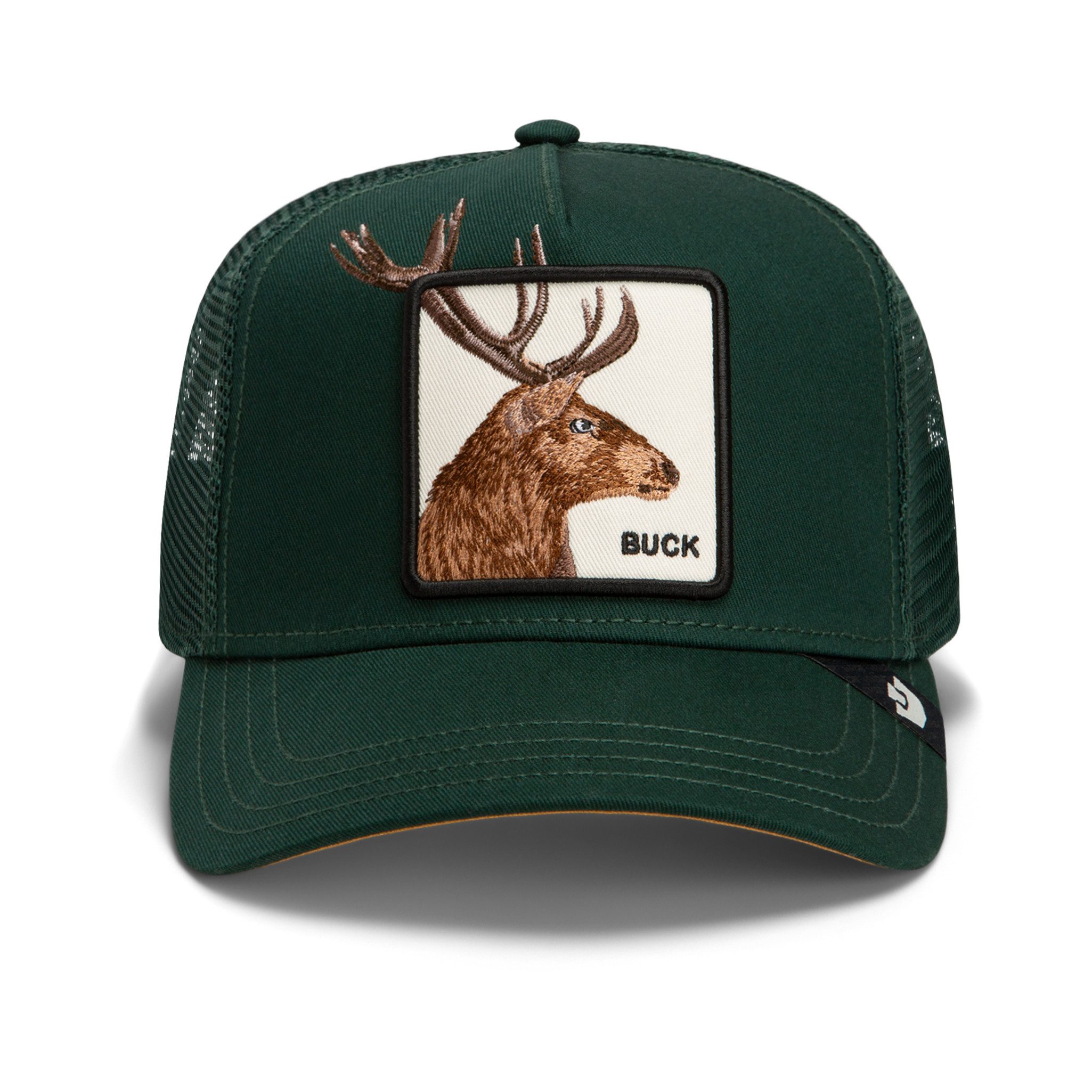 GOORIN Bros. Trucker Cap Goorin Bros. 5 Panel Baseball Cap Core Mesh Over the Line Buck Guard (Basecap, Basecap, Meshcap, Trucker Kappe) Over the Line - Stickerei