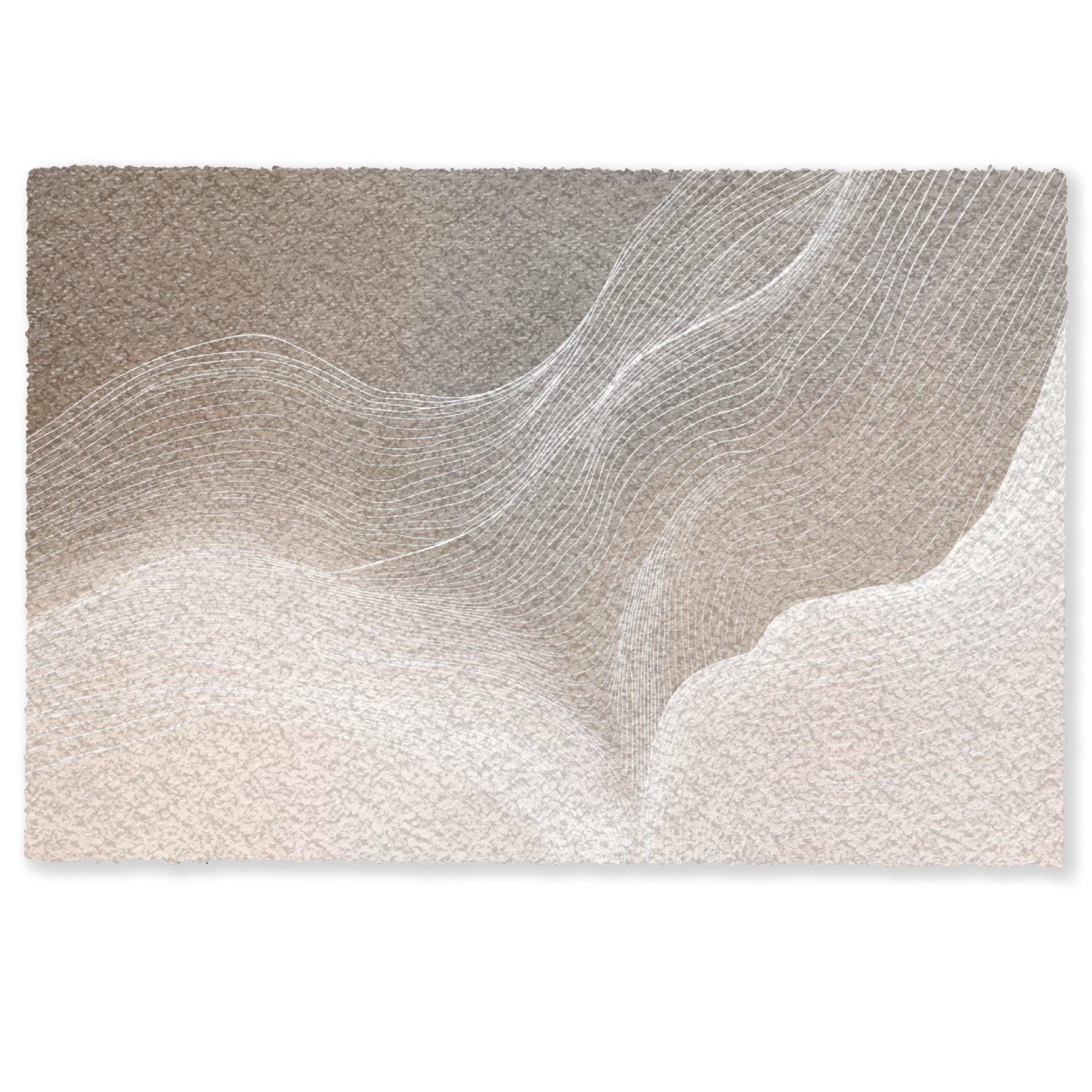 MuchoWow Fußmatte Wellenlinien - Luftströme - Harmonisch, Rechteckig, innen günstig online kaufen