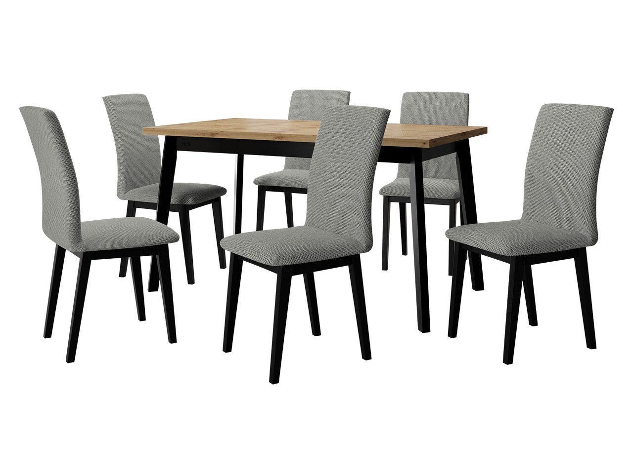 sich 6x Essgruppe befinden Luna unter Tischplatte Einlegeplatte Stühle für DR-023, Tisch MIRJAN24 V, den Oslo (7er-Set, I), der Esstisch