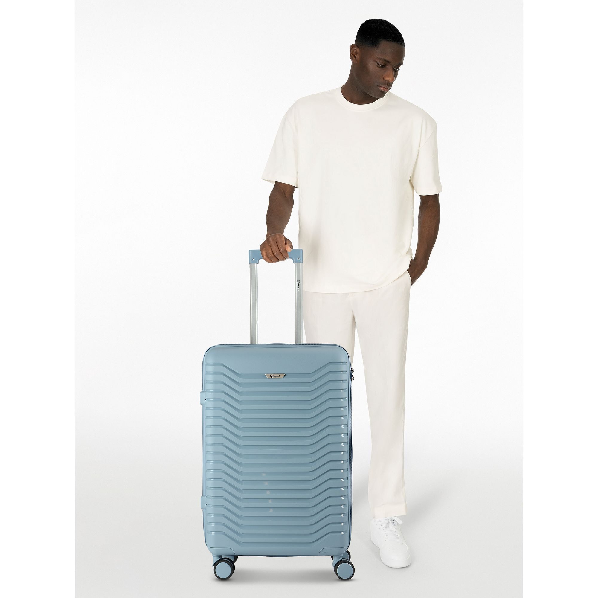 BENZI Hartschalen-Trolley 5820, 4 Rollen, Polypropylen