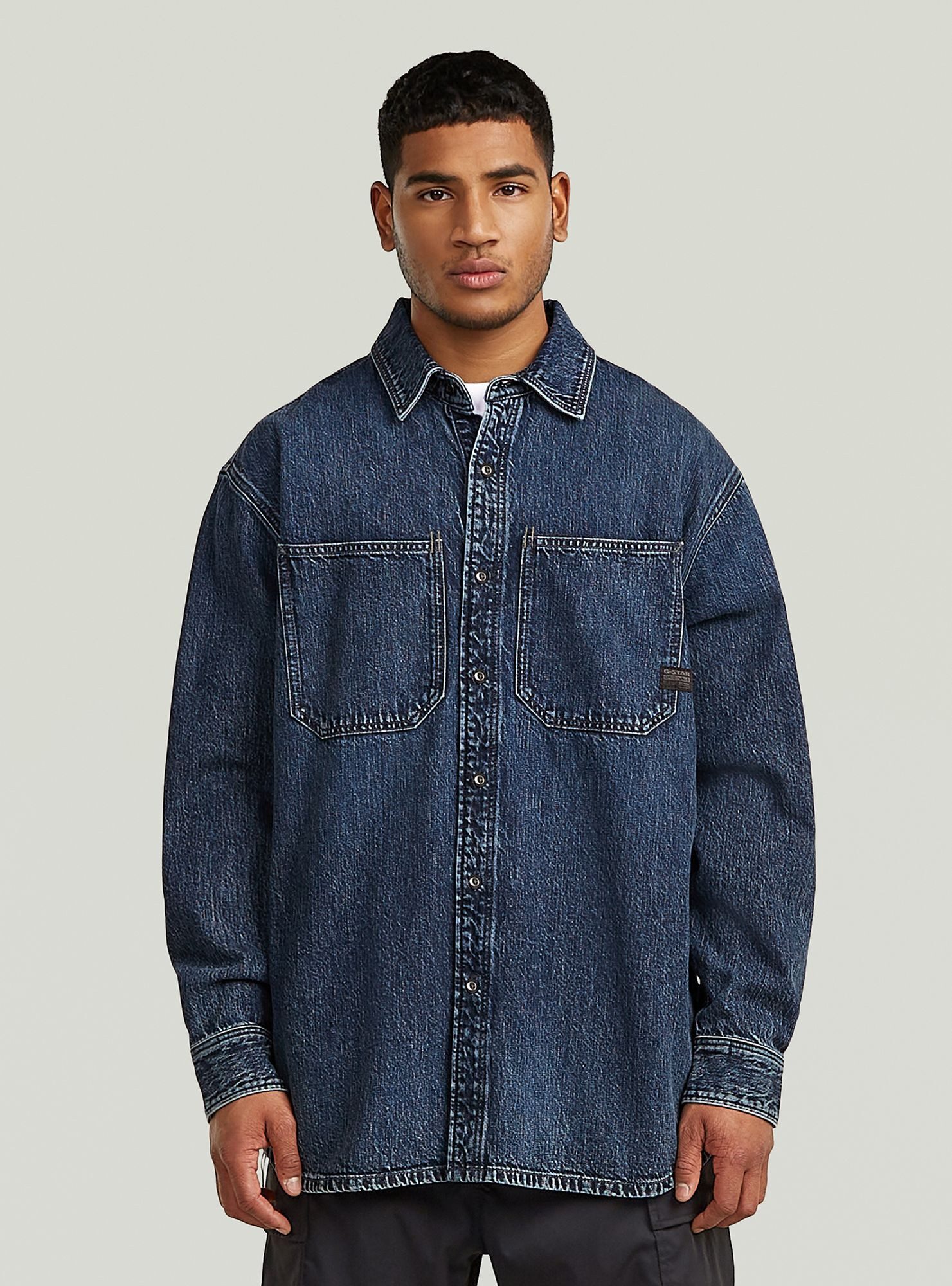 Langarmshirt Relaxed 2-Pocket Shirt
