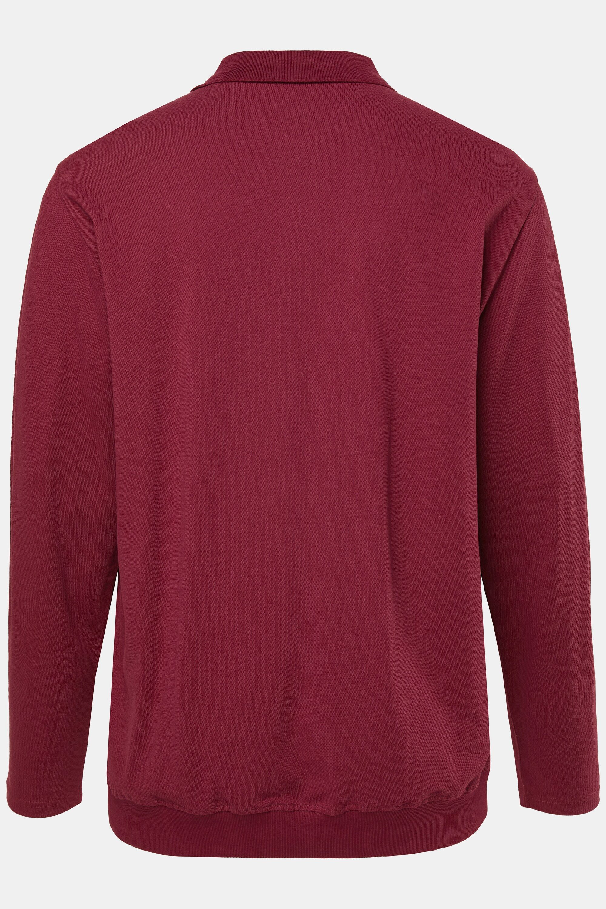 JP1880 Poloshirt Poloshirt Bauchfit Basic Langarm Piqué