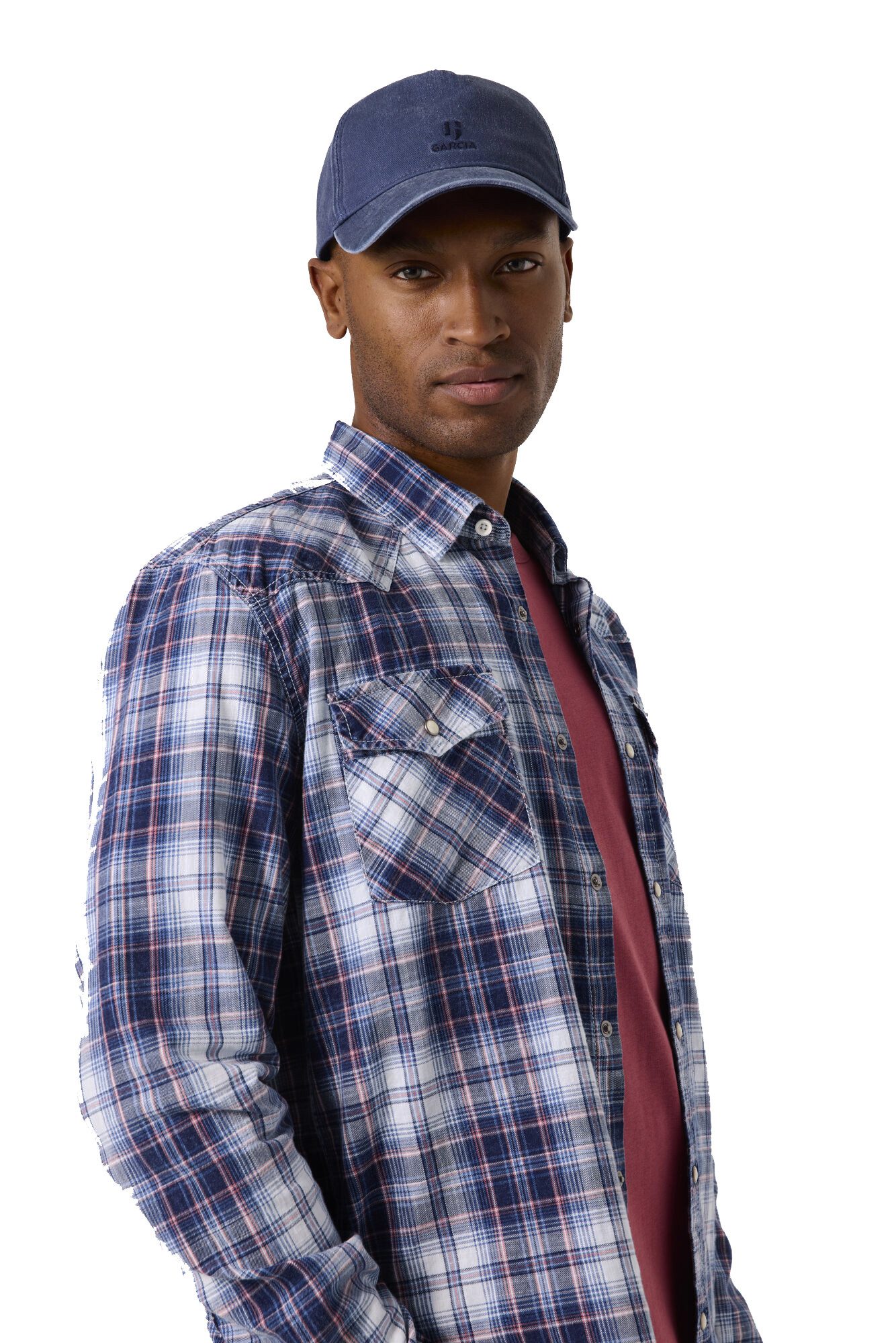 Langarmhemd Garcia Herren Hemd check