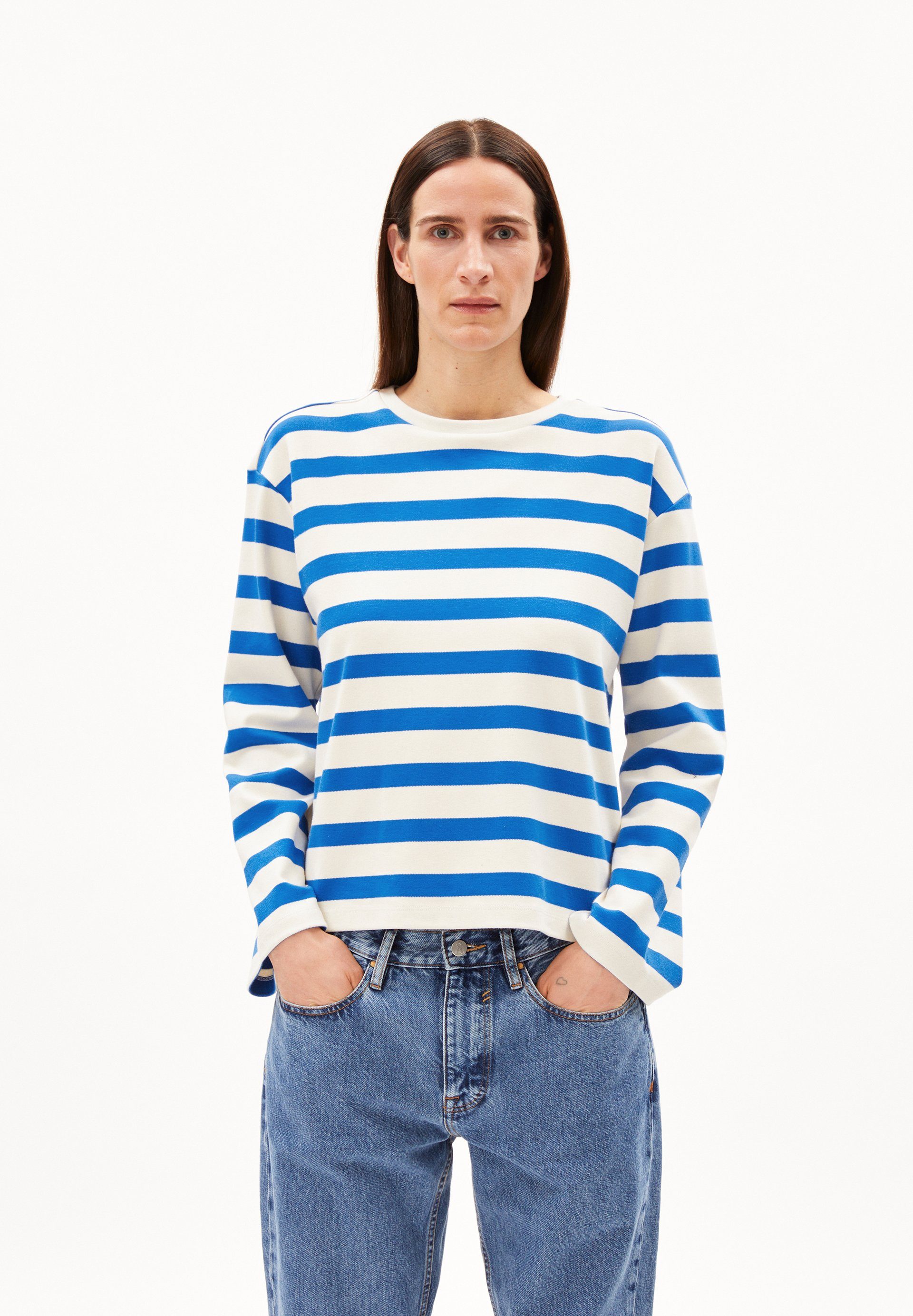 Armedangels Longsleeve LUPITAA STRIPE Loose Fit