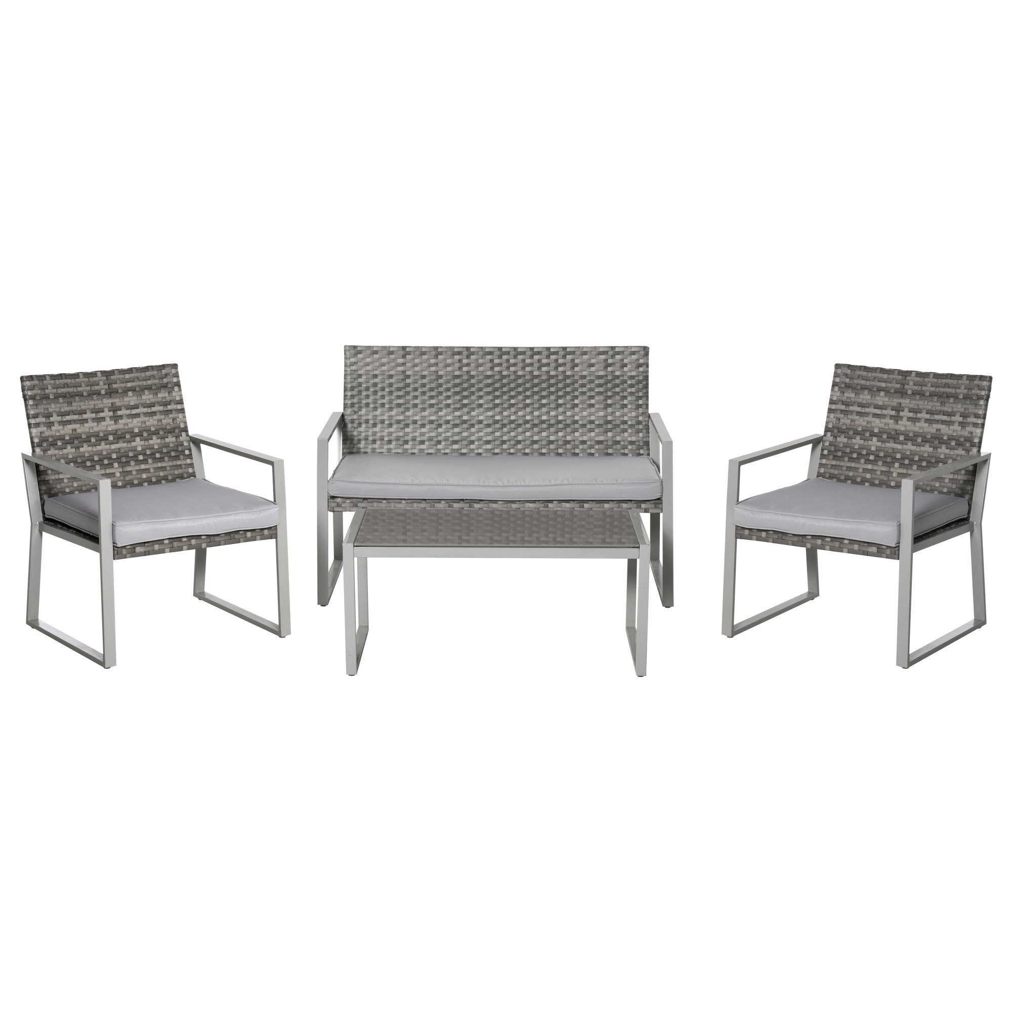 Outsunny Sitzgruppe »Rattan Sitzgruppe für 4 Personen« online kaufen OTTO