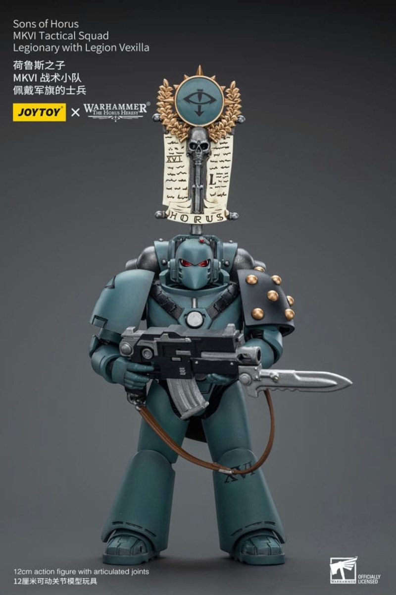 Joytoy (CN) Actionfigur Warhammer Horus Heresy MKVI Tactical Squad Legionary Legion Vexilla AF