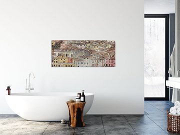 Pixxprint Glasbild Wassily Kandinsky - Zwischen Zweien, Wassily Kandinsky - Zwischen Zweien (1 St), Glasbild aus Echtglas, inkl. Aufhängungen und Abstandshalter