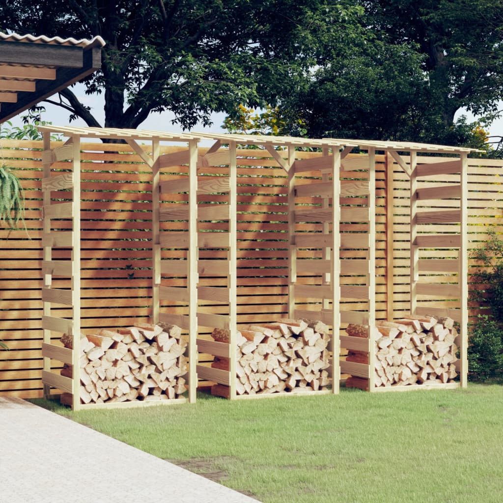 Thumbnail - vidaXL Pergola, Pergolen mit Dach 3 Stk. 100x90x200 cm Kiefernholz Imprägniert