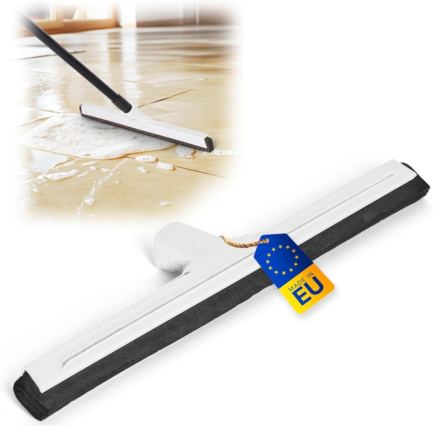 Novaliv Kehrgarnitur 20960-5x, (5-tlg), Novaliv 5X Badabzieher Kunststoff 43 cm Dusche Wasser Abzieher Schiebe