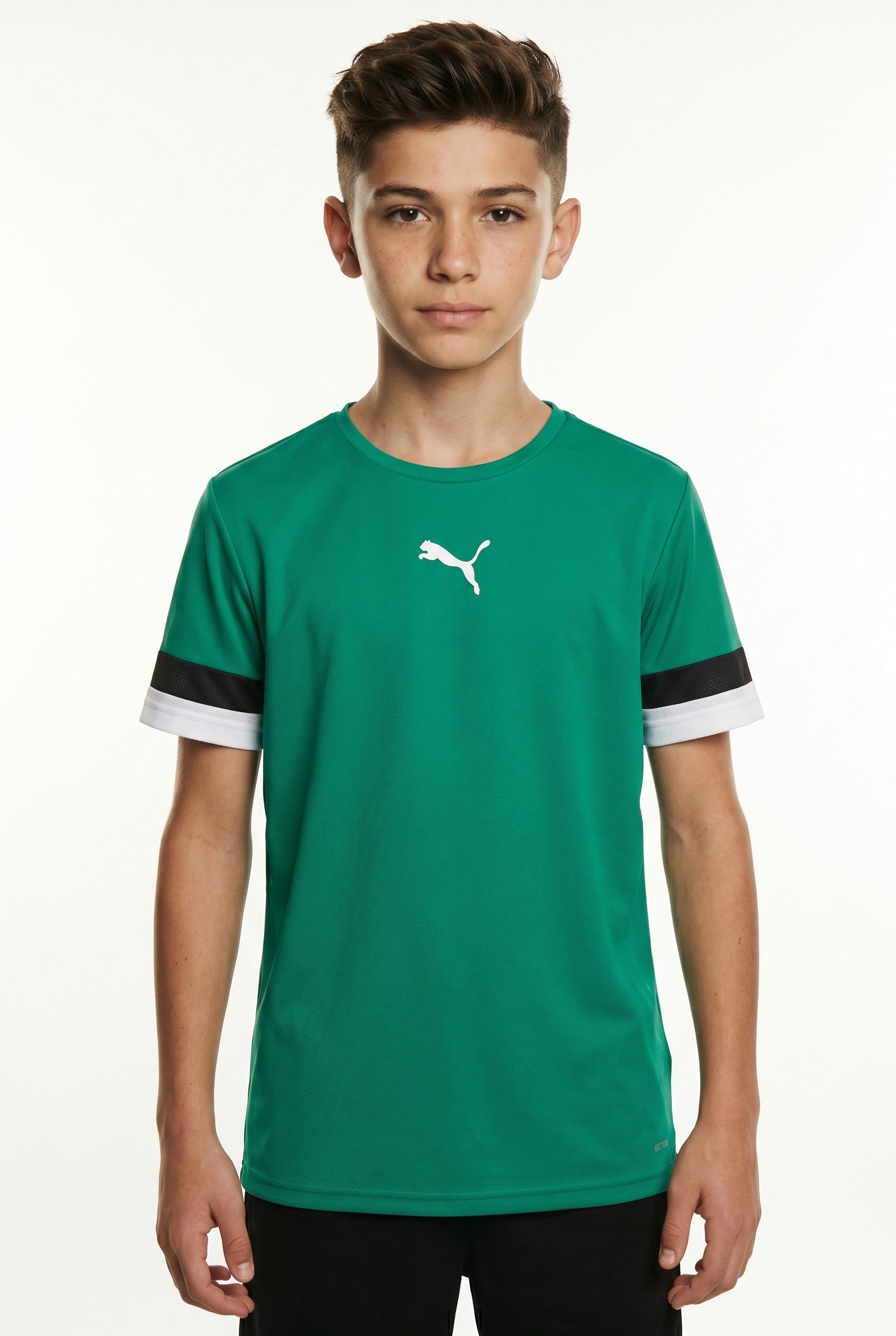 PUMA Fußballtrikot TEAMRISE JERSEY JR Fußball, Kurzarm, mit Rundhalsausschnitt, mit DryCELL Technologie