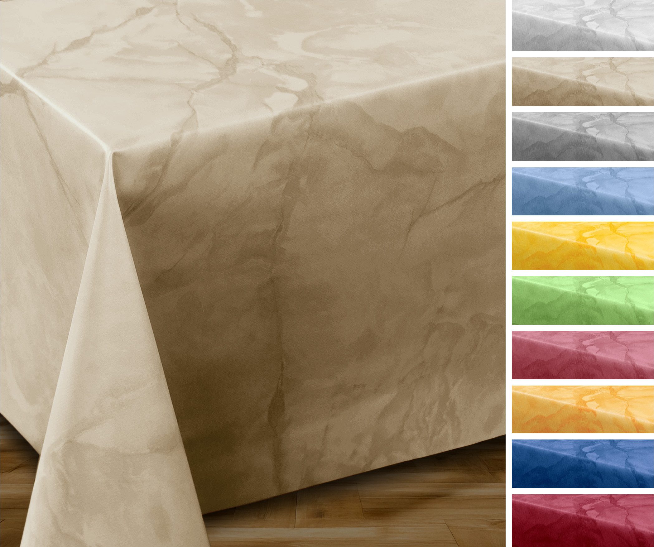 Beautex Tischdecke Wachstuchtischdecke abwischbar, Gartentischdecke Marmors günstig online kaufen