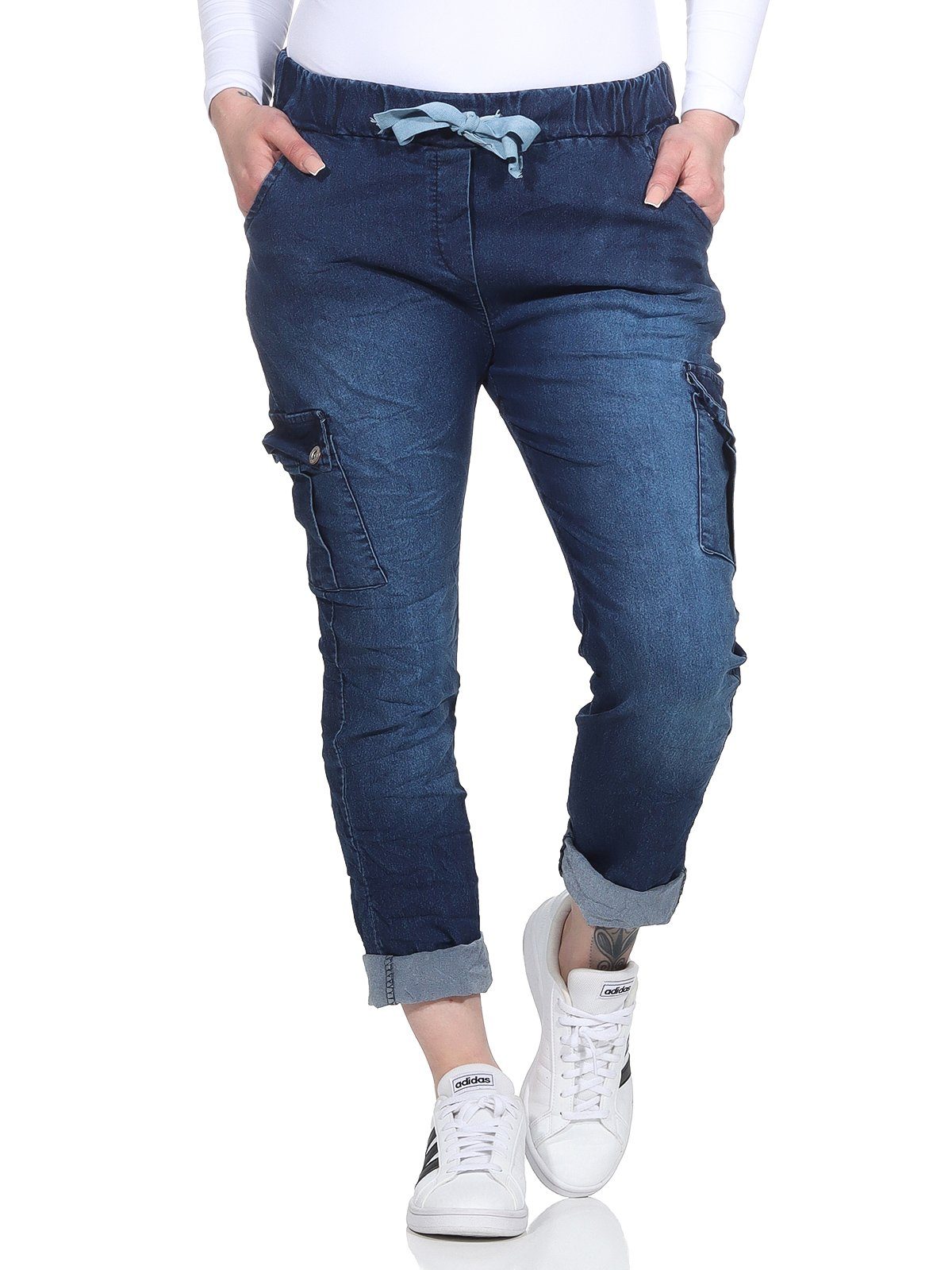 CLEO STYLE Jogginghose Damen Jogginghose Jeans günstig online kaufen