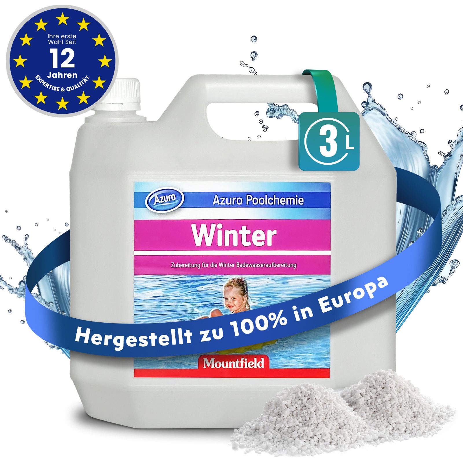 Azuro Poolpflege Winter Winterschutzmittel für Pool 1L/3L, Verhindert Kalka günstig online kaufen