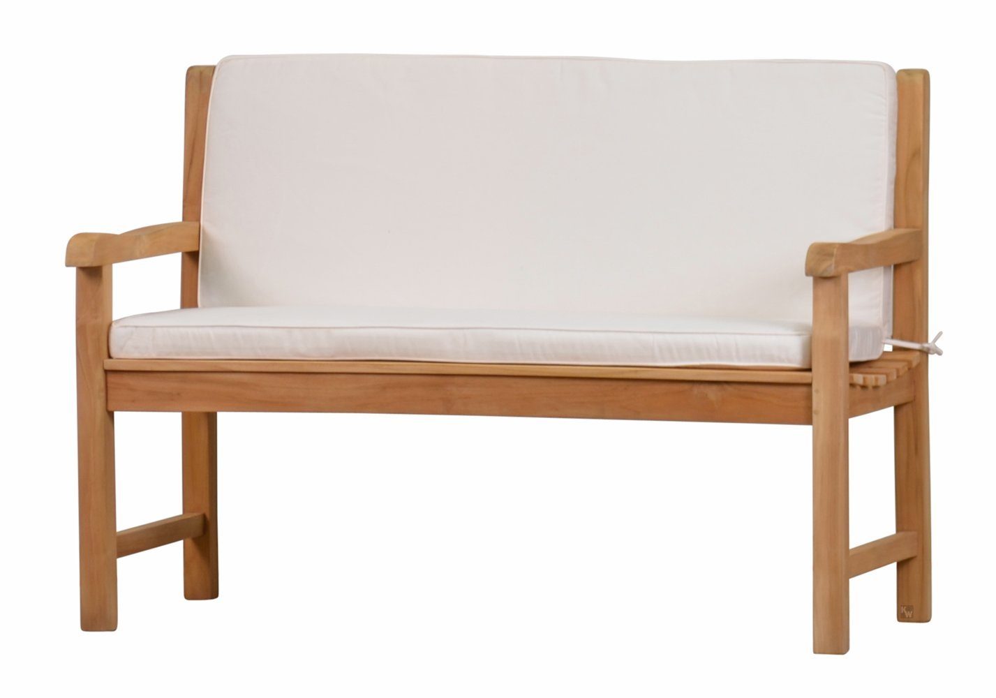 Kai Wiechmann Bankauflage Sitzauflage 110-150 x 91 cm mit Rückenteil als  Polster für Gartenbänke, Bankkissen aus 100% Polyester mit Reißverschlüssen