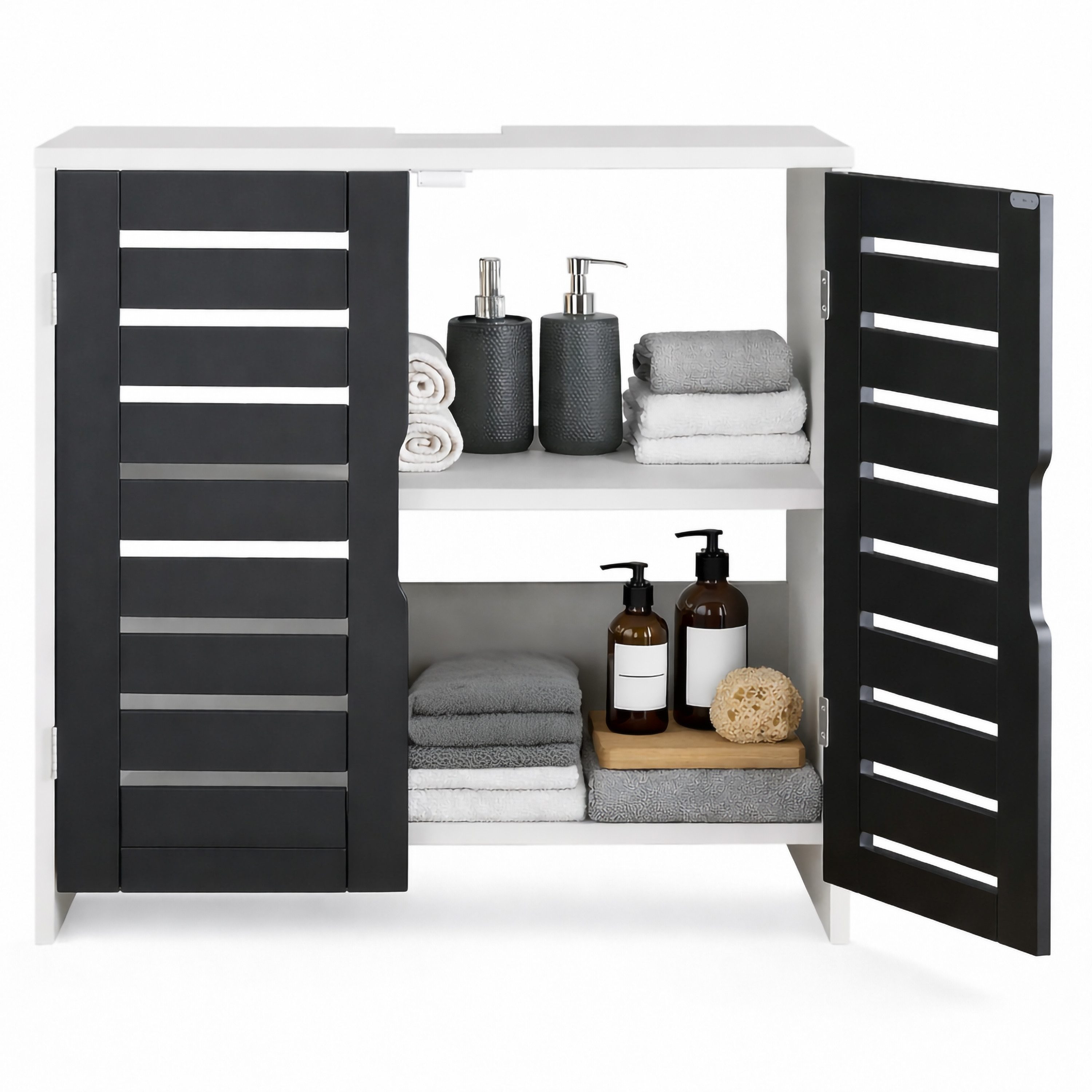VCM Waschbeckenunterschrank Badezimmer Unterschrank Flonali H. 60 x B. 60 x T.