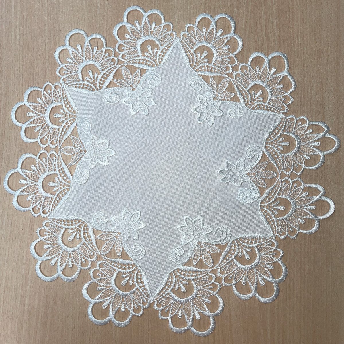 matches21 HOME & HOBBY Tischdecke Tischdeckchen INES Spitzenbordüre Vintage günstig online kaufen