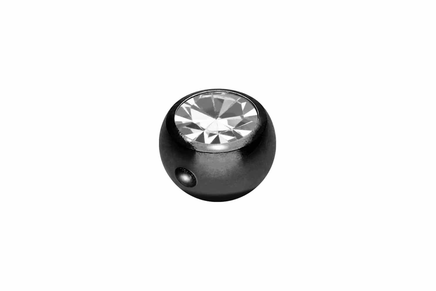 PIERCINGLINE Piercing-Set Chirurgenstahl Klemmkugel KRISTALL (Klemm-Aufsätze, 1-tlg)