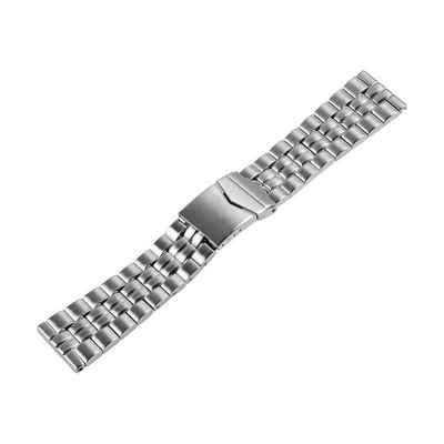 Tauchmeister Uhrenarmband »Edelstahl Armband Ersatzband mit Sicherheits-Faltschließe 22 mm«