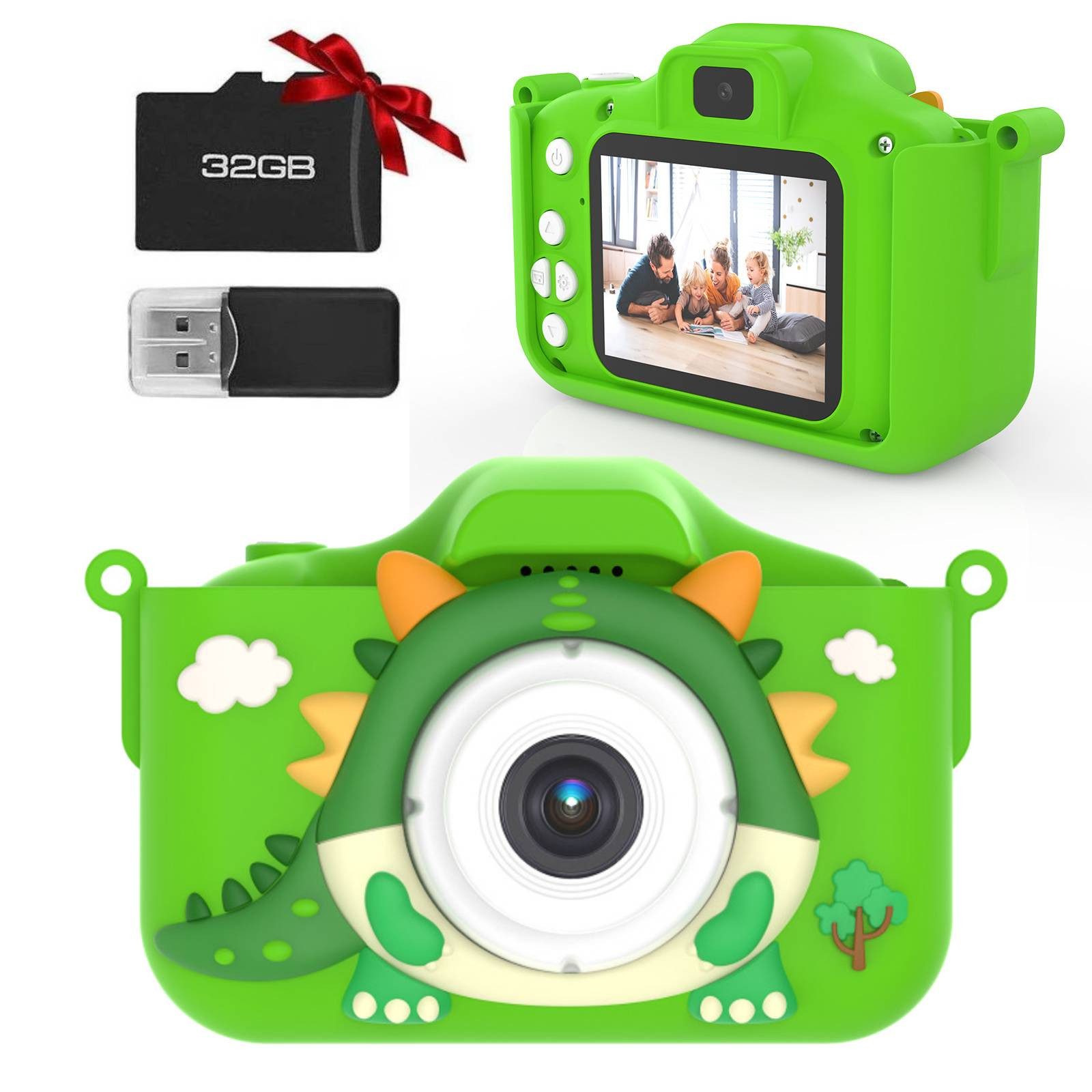 BlingBin 2.0” Display Digitalkamera, 1080P HD Fotoapparat mit 32GB SD Karte günstig online kaufen