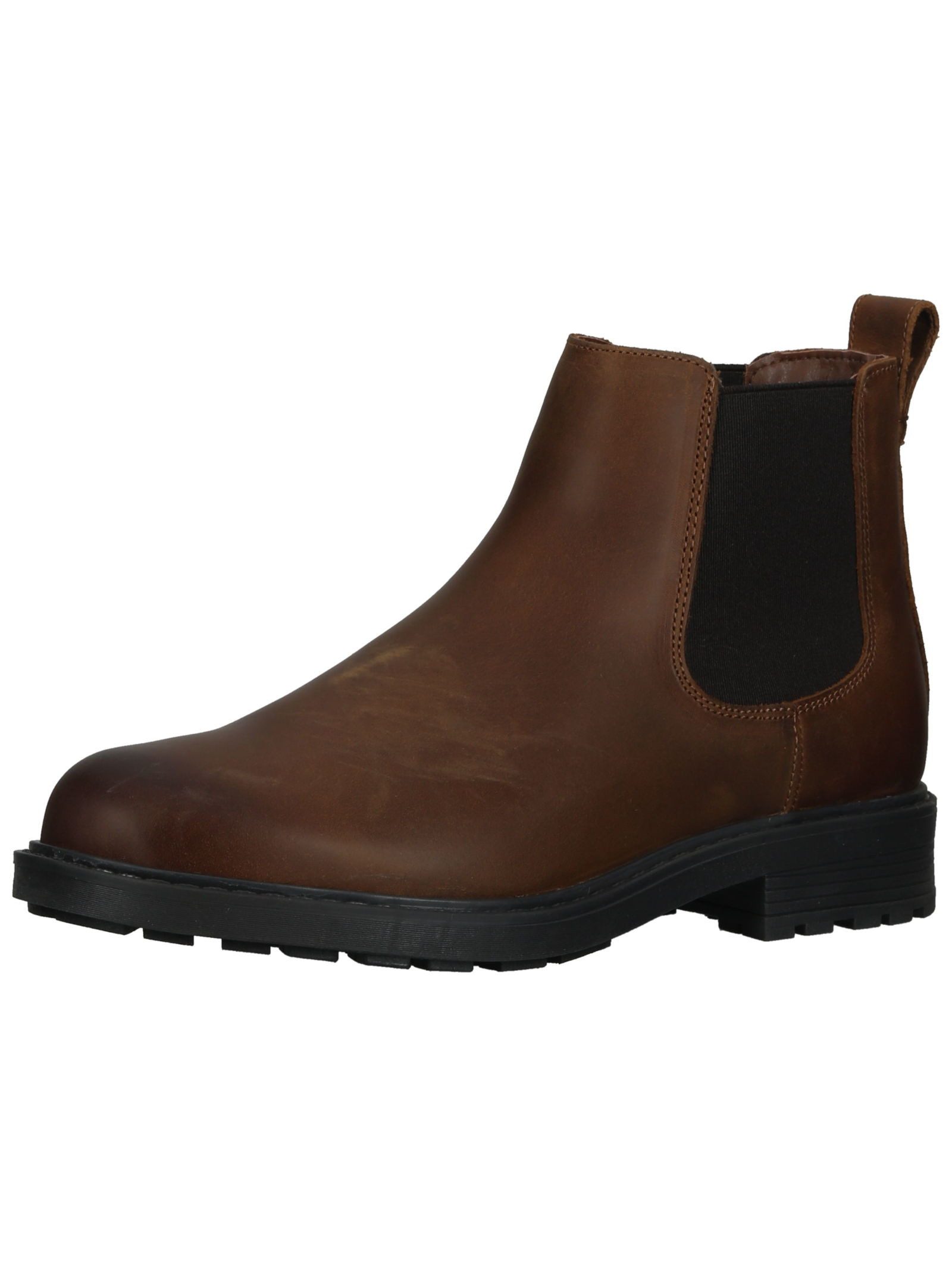 Stiefelette Leder/Textil Stiefelette