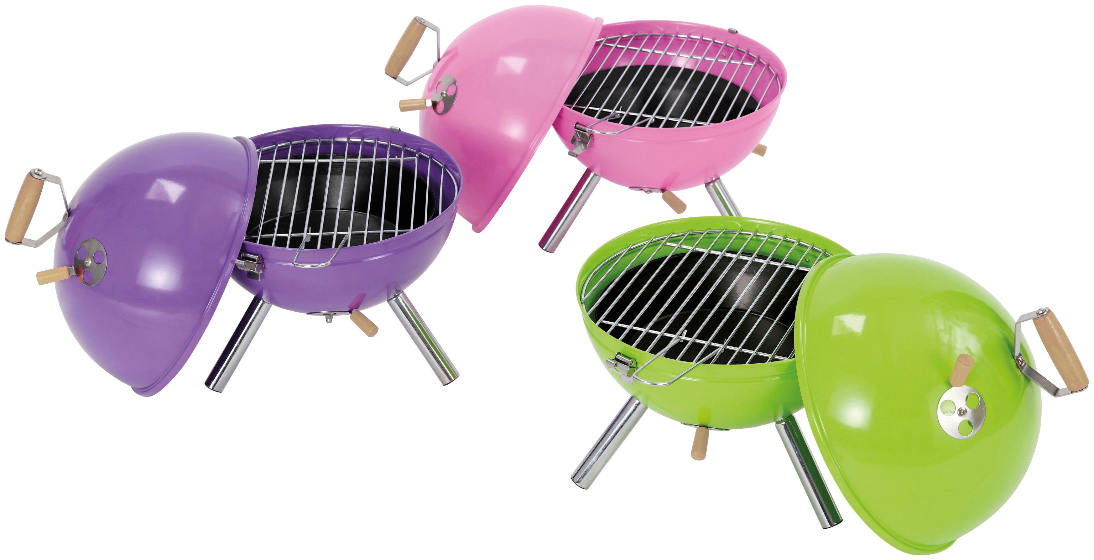Tepro Holzkohlegrill Mini-Kugelgrill Crystal, ØxH: 32x45 cm – Bild 4 von 5
